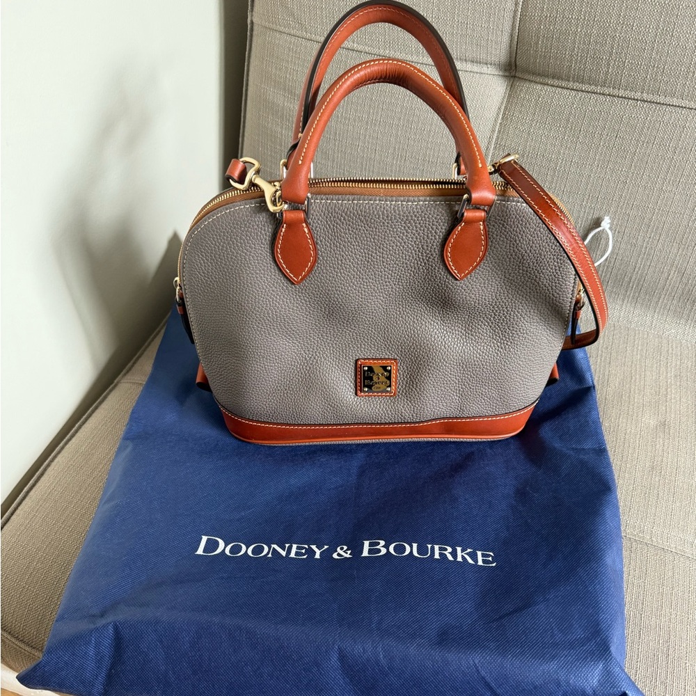 Dooney & Bourke Pebble Grain Zip Zip Satchel